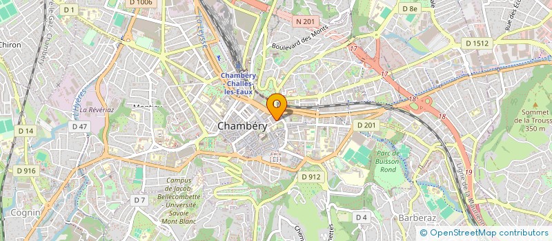 localisation de l'entreprise MADAME OCEANE ALLART à CHAMBERY
