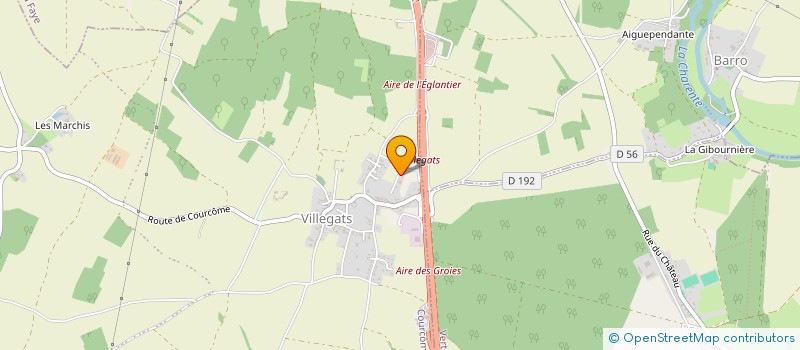 localisation de l'entreprise MADAME OCEANE ALLEAU  COURCOME