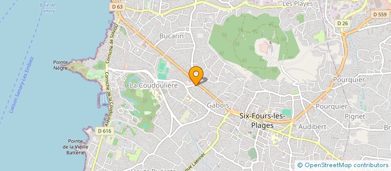 localisation de l'entreprise MADAME OCEANE BACHIMONT à SIX-FOURS-LES-PLAGES