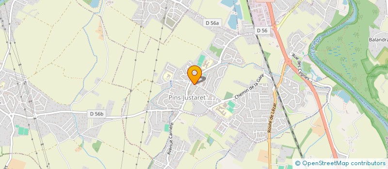 localisation de l'entreprise MADAME OCEANE BECHOU  PINS-JUSTARET