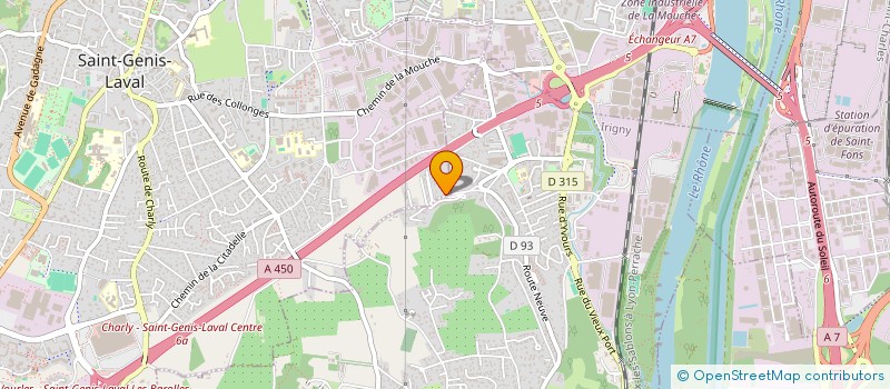 localisation de l'entreprise MADAME OCEANE BELLIER  SAINT-GENIS-LAVAL