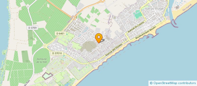 localisation de l'entreprise MADAME OCEANE BENEZECH  SERIGNAN