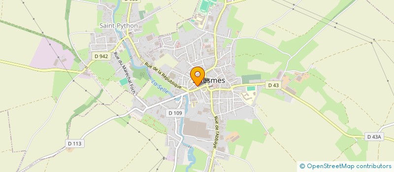 localisation de l'entreprise MADAME OCEANE BERTRAND  SOLESMES