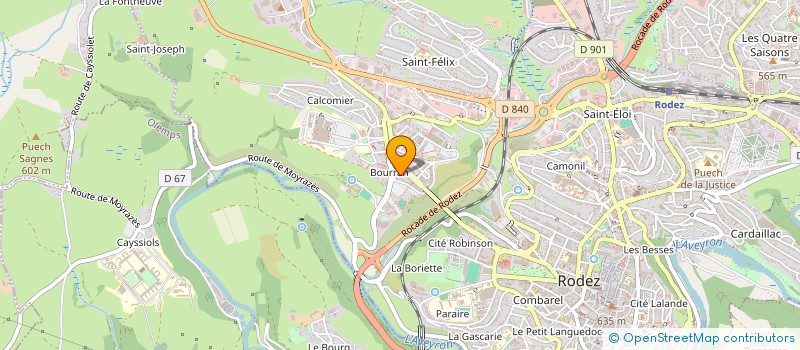 localisation de l'entreprise MADAME OCEANE BIBAL à RODEZ