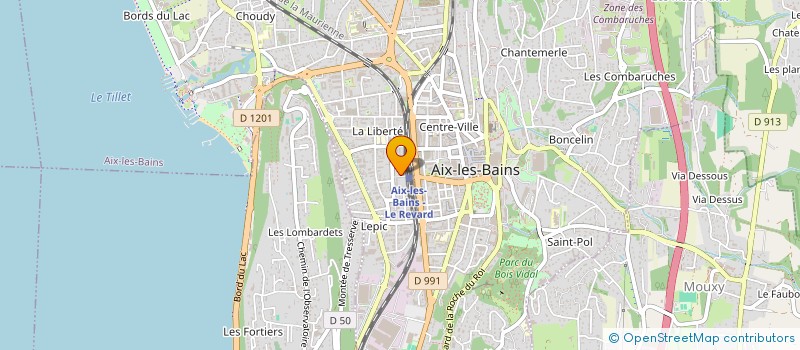 localisation de l'entreprise MADAME OCEANE BILLET-NAYME à AIX-LES-BAINS