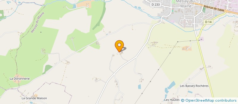 localisation de l'entreprise MADAME OCEANE BINET  MESLAY-DU-MAINE