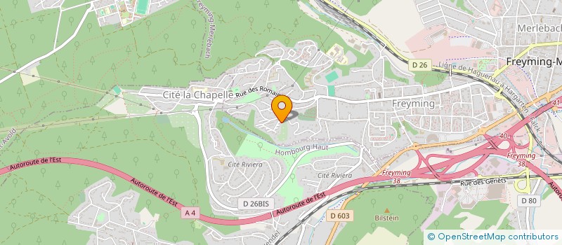 localisation de l'entreprise MADAME OCEANE BOULENGER  FREYMING-MERLEBACH