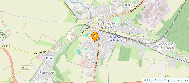 localisation de l'entreprise MADAME OCEANE BOULLY  SAINT-POL-SUR-TERNOISE