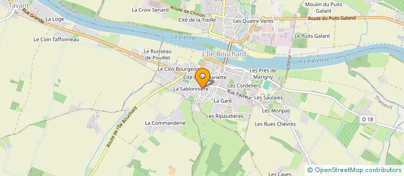 localisation de l'entreprise MADAME OCEANE BOUTET  L'ILE-BOUCHARD