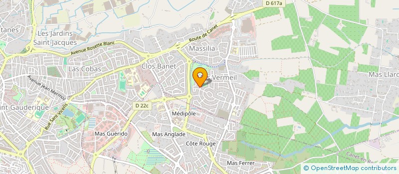 localisation de l'entreprise MADAME OCEANE BROQUEREAU  PERPIGNAN