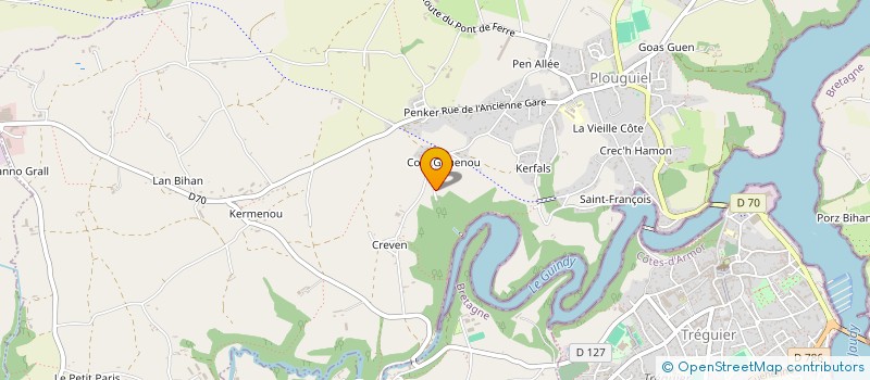 localisation de l'entreprise MADAME OCEANE CADIC  PLOUGUIEL