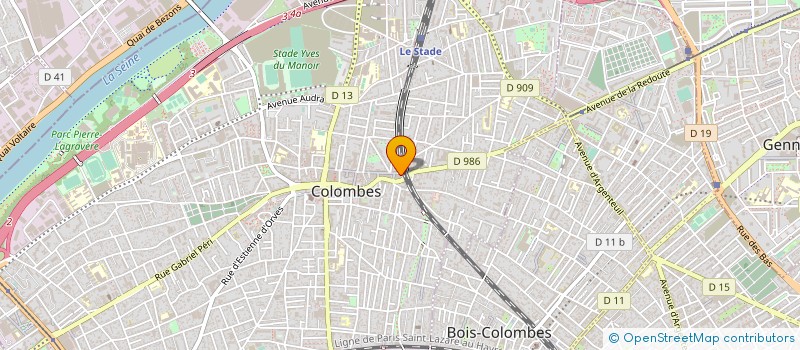 localisation de l'entreprise MADAME OCEANE CADILHAC  COLOMBES
