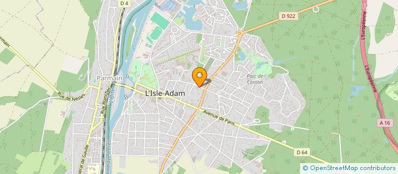 localisation de l'entreprise MADAME OCEANE CAMARA  L'ISLE-ADAM