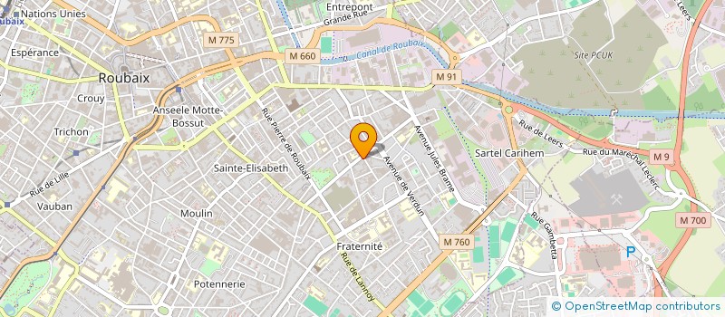 localisation de l'entreprise MADAME OCEANE CATTEAU à ROUBAIX