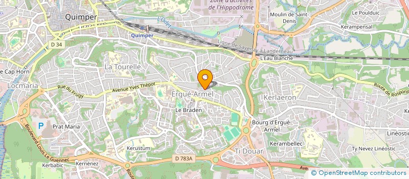 localisation de l'entreprise MADAME OCEANE CHANTELOUP à QUIMPER