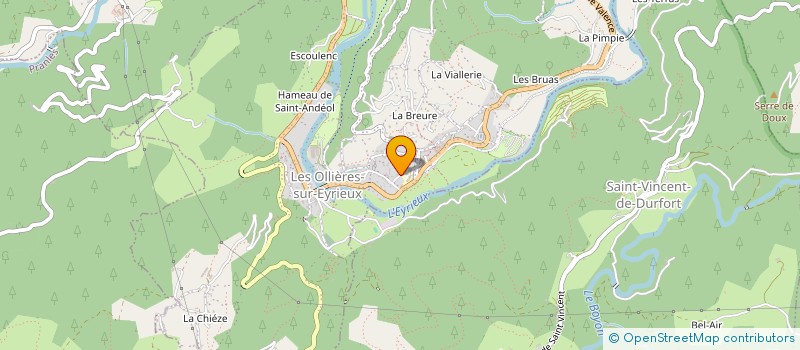 localisation de l'entreprise MADAME OCEANE CHAREL à LES OLLIERES-SUR-EYRIEUX