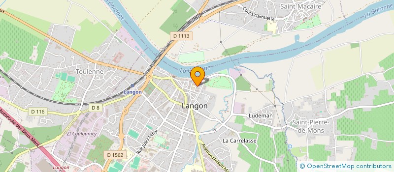 localisation de l'entreprise MADAME OCEANE CHATAIGNE  LANGON