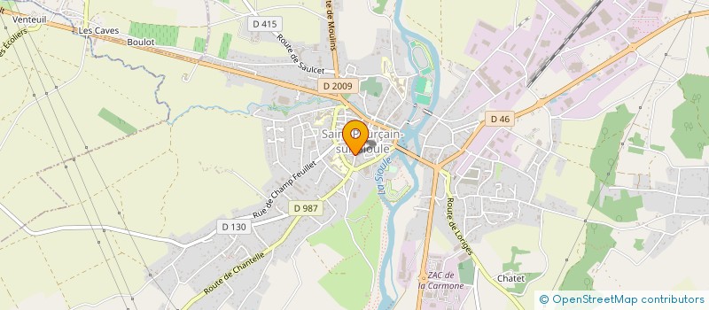 localisation de l'entreprise MADAME OCEANE CHAUSSON  SAINT-POURCAIN-SUR-SIOULE