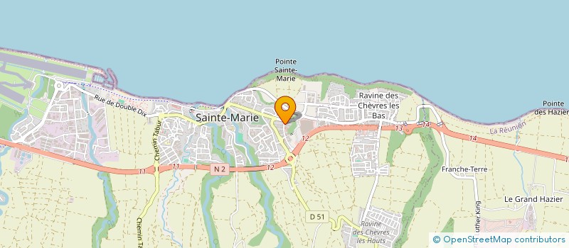 localisation de l'entreprise MADAME OCEANE CLARICE à SAINTE-MARIE