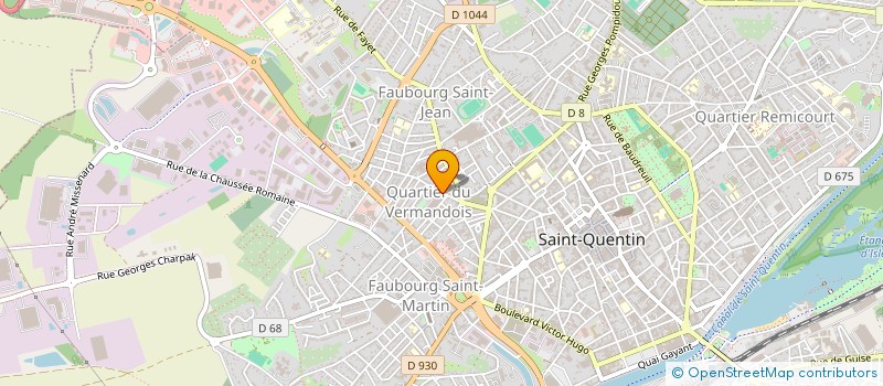 localisation de l'entreprise MADAME OCEANE CLARY à SAINT-QUENTIN