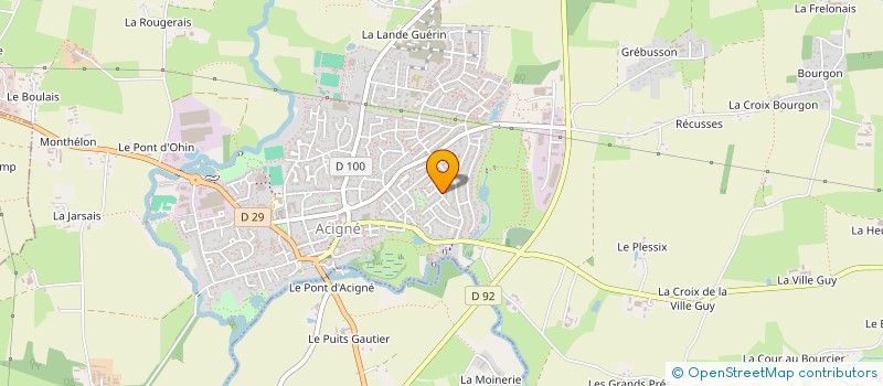 localisation de l'entreprise MADAME OCEANE CLERMONT  ACIGNE