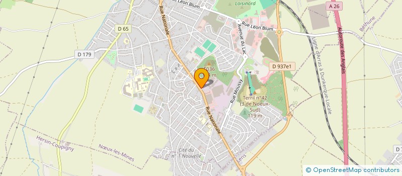 localisation de l'entreprise MADAME OCEANE CUVELIER  NUX-LES-MINES