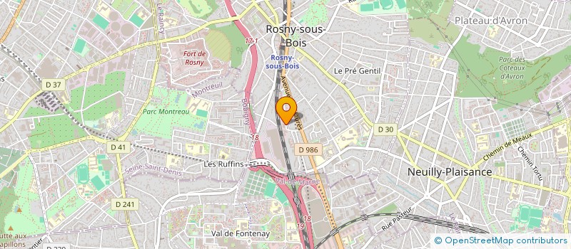 localisation de l'entreprise MADAME OCEANE DABE à ROSNY-SOUS-BOIS