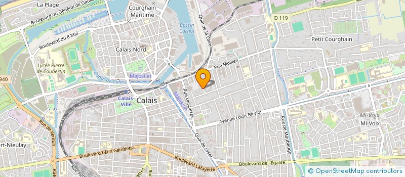 localisation de l'entreprise MADAME OCEANE DALIBON  CALAIS