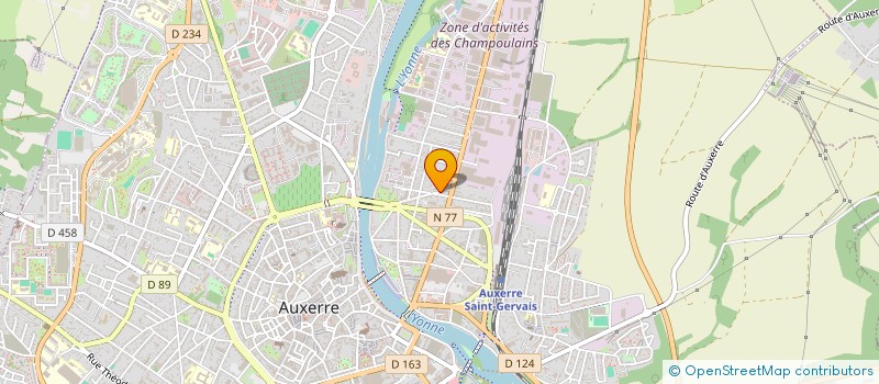 localisation de l'entreprise MADAME OCEANE DANGUY  AUXERRE