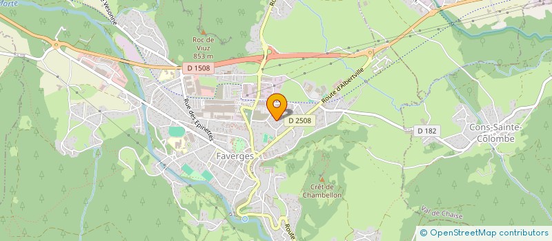 localisation de l'entreprise MADAME OCEANE DANIEL  FAVERGES-SEYTHENEX