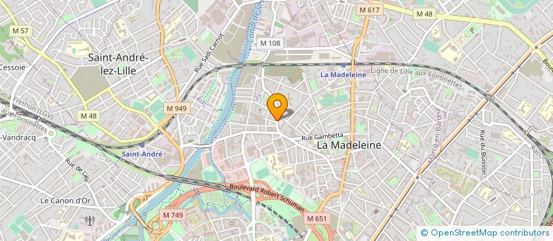 localisation de l'entreprise MADAME OCEANE DANNEELS à LA MADELEINE