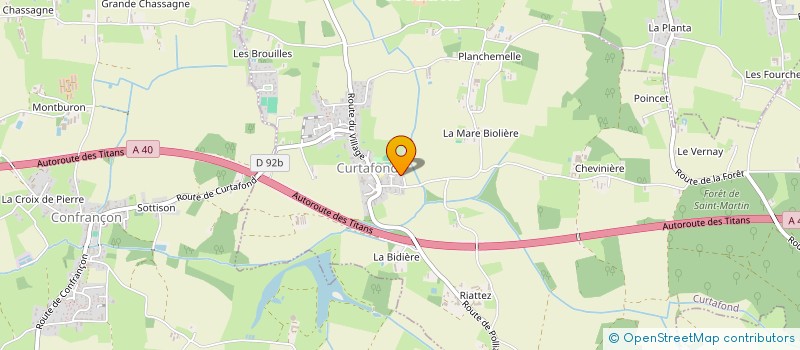 localisation de l'entreprise MADAME OCEANE DEGRANGE  CURTAFOND