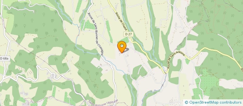 localisation de l'entreprise MADAME OCEANE DELBREL  SAINT ANTOINE L'ABBAYE