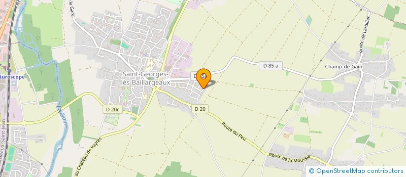 localisation de l'entreprise MADAME OCEANE DESCARTES  SAINT-GEORGES-LES-BAILLARGEAUX