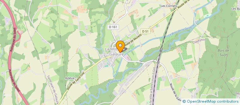 localisation de l'entreprise MADAME OCEANE DEWAELE  SAINT-JEAN-DE-GALAURE