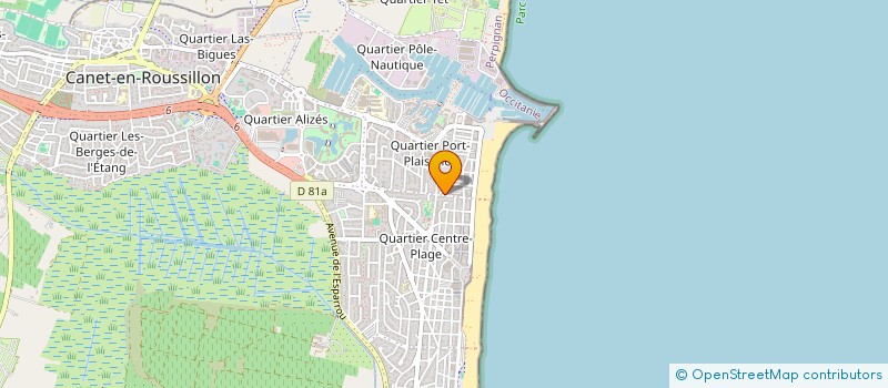 localisation de l'entreprise MADAME OCEANE DIAZ  CANET-EN-ROUSSILLON