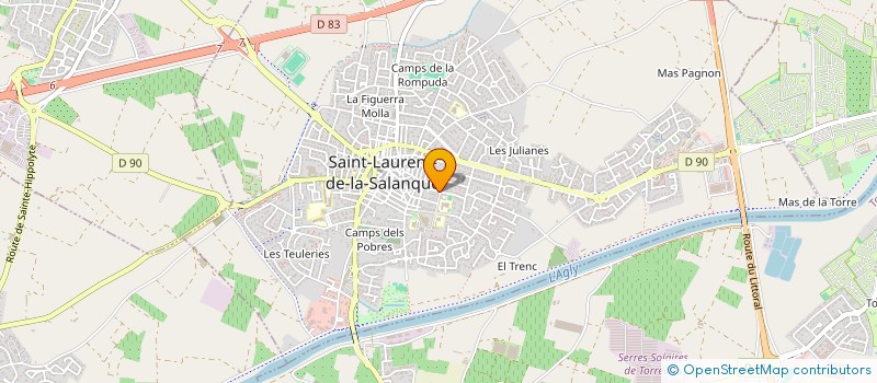 localisation de l'entreprise MADAME OCEANE DIVET  SAINT-LAURENT-DE-LA-SALANQUE