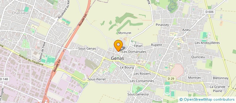 localisation de l'entreprise MADAME OCEANE DUFOUR  GENAS