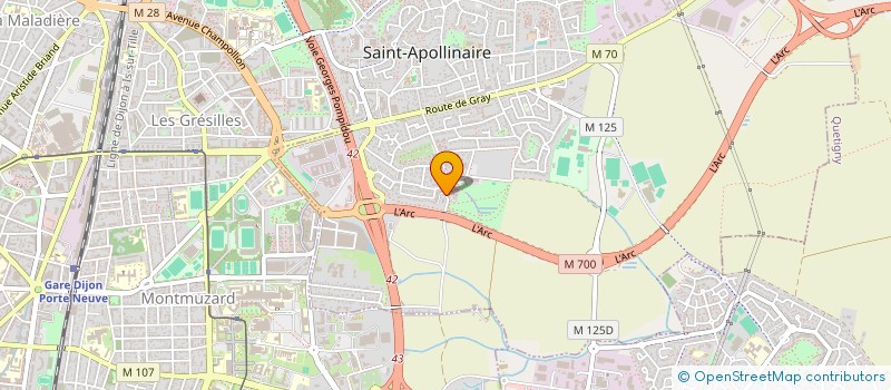 localisation de l'entreprise MADAME OCEANE ENRIETTO  SAINT-APOLLINAIRE