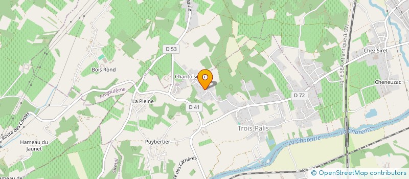 localisation de l'entreprise MADAME OCEANE FAURE  TROIS-PALIS