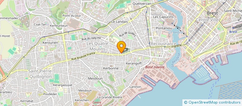 localisation de l'entreprise MADAME OCEANE FAVE à BREST
