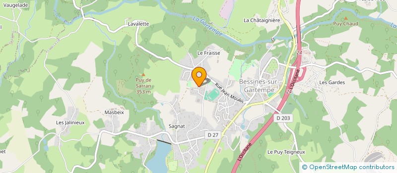 localisation de l'entreprise MADAME OCEANE FAYAUD  BESSINES-SUR-GARTEMPE