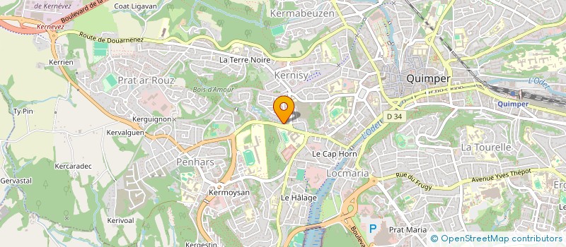 localisation de l'entreprise MADAME OCEANE FROGIER à QUIMPER