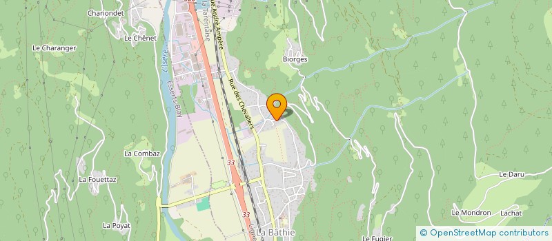 localisation de l'entreprise MADAME OCEANE GAGNIEUX  LA BATHIE