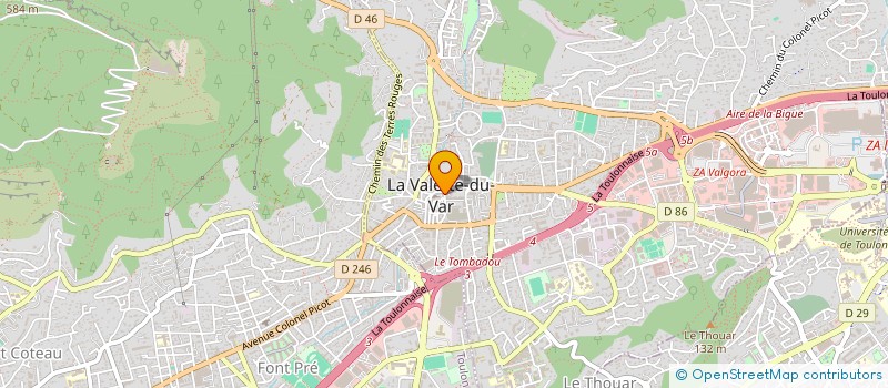 localisation de l'entreprise MADAME OCEANE GAGNO à LA VALETTE-DU-VAR