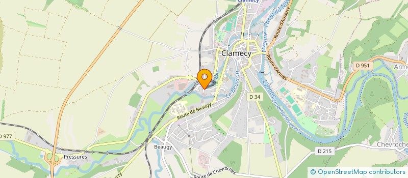localisation de l'entreprise MADAME OCEANE GASPARINI à CLAMECY