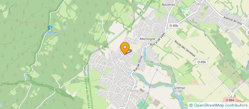 localisation de l'entreprise MADAME OCEANE GAY  THOIRY