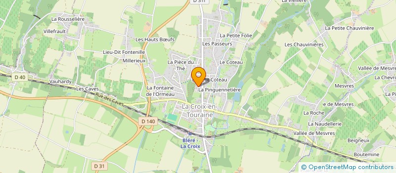 localisation de l'entreprise MADAME OCEANE GERAUD  LA CROIX-EN-TOURAINE