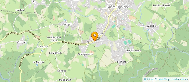 localisation de l'entreprise MADAME OCEANE GIBAUD  SAINTE-SIGOLENE