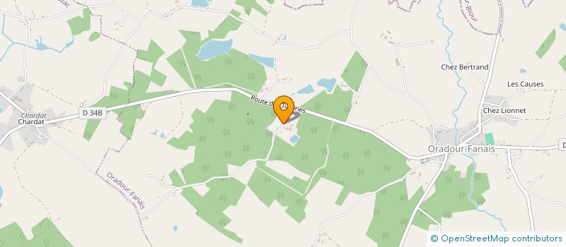 localisation de l'entreprise MADAME OCEANE GILLEBYT  ORADOUR-FANAIS